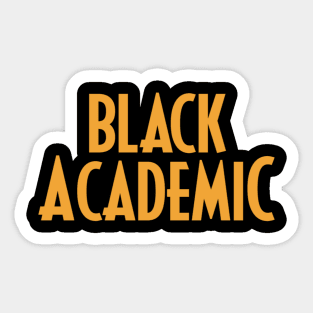 Black Academic Sticker